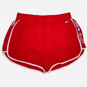 Tommy Hilfiger Women's Athletic Red Shorts